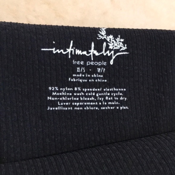 Free People Wide Rib Seamless Cami Black. XS/S, M/L - Picture 7 of 7